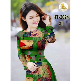 ÁO DÀI LẬP THỂ CỔ TRÒN TAY dài