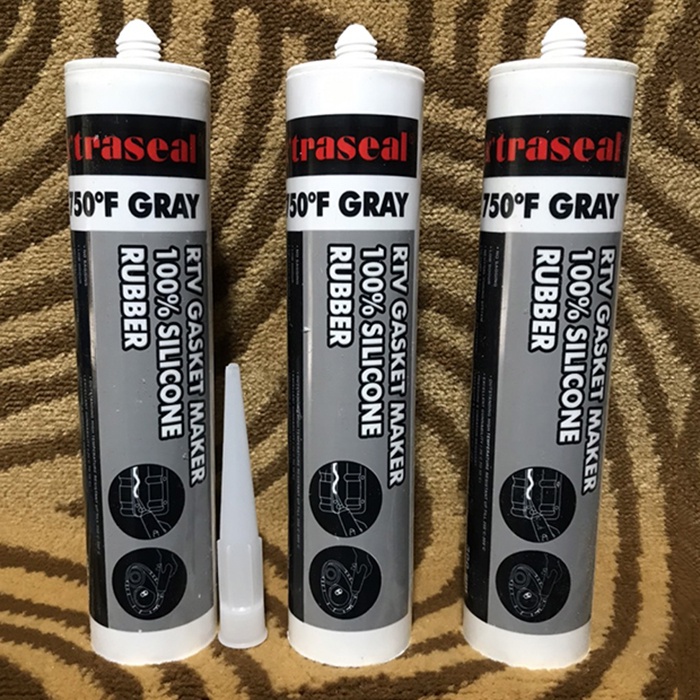 Keo xám, keo chịu nhiệt, keo tạo gioăng, keo thế ron ô tô xe máy X'traseal 750F Gray RTV Silicone