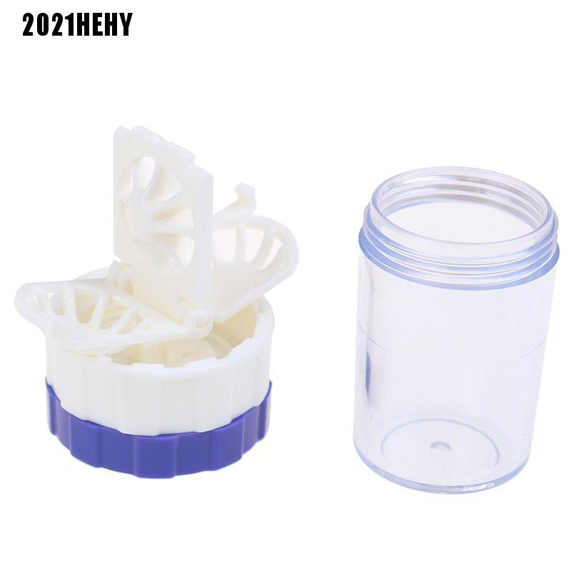 [2021HE] 1Pc Portable Contact Lens Cleaner Case Box Manual Rotation Washer Cleaning #HY