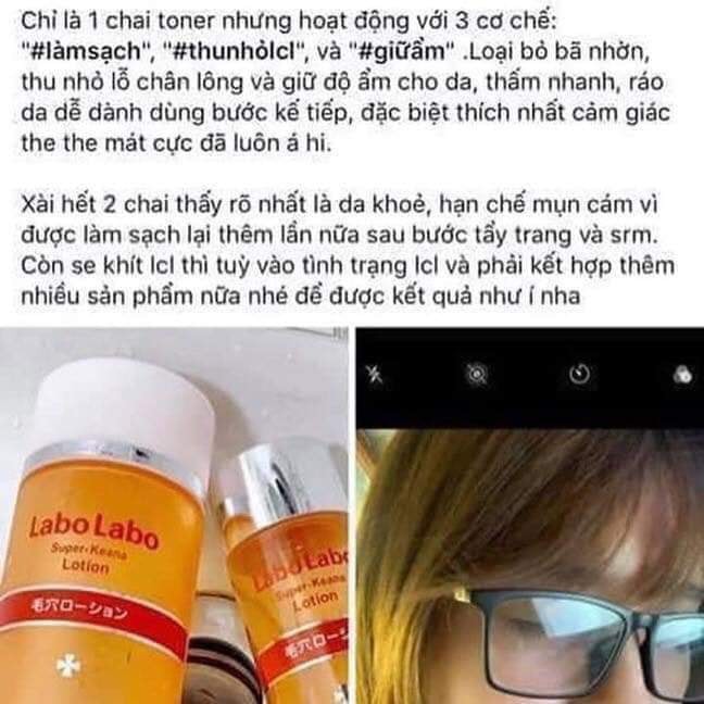 Lotion chiết xuất từ nhiên và lành tính Labo Labo 100ml - 200ml