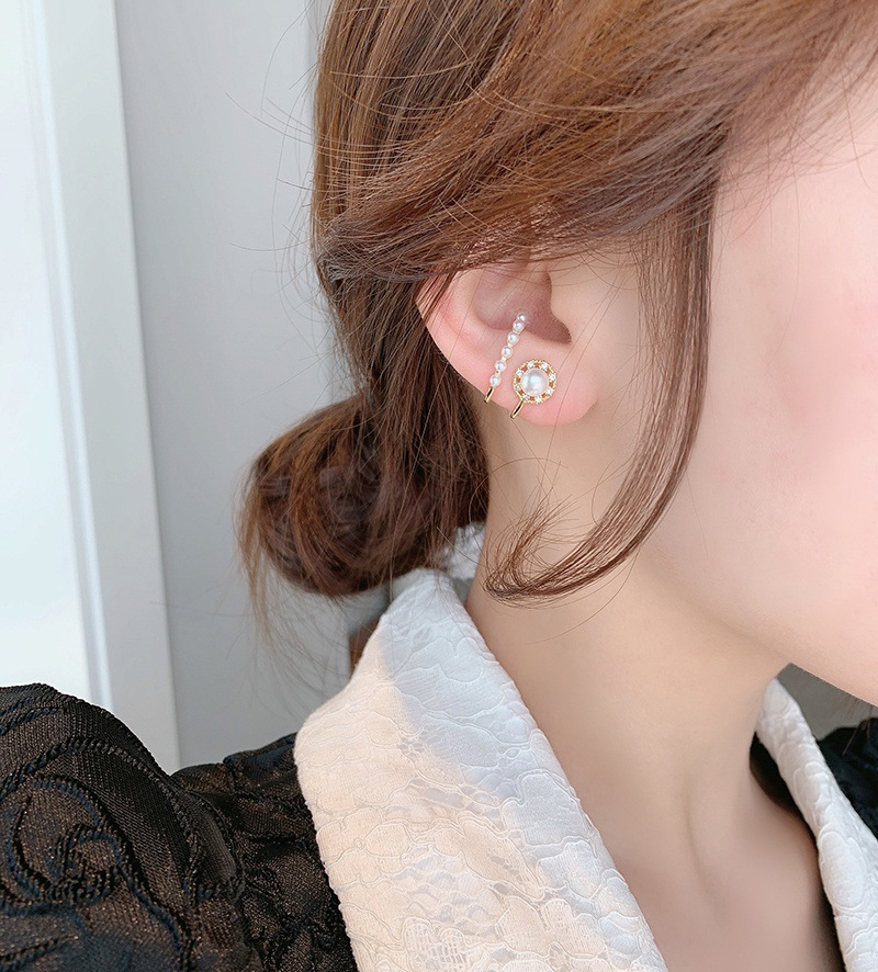 Korean Earrings for Women Fashion Ear Jewelry Pearl Ear Clip