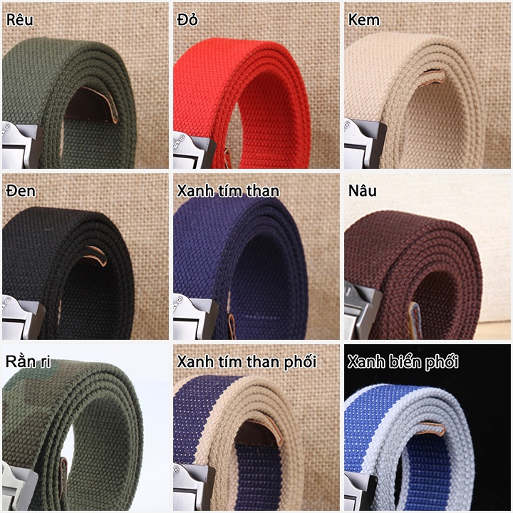 Mặt khóa hợp kim riêng và dây lưng vải riêng