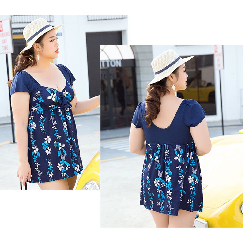 FREESHIP ĐƠN 99K_ Plus Size Women Swimwear Beachwear Floral Dress Swimming Suit Swimsuits | BigBuy360 - bigbuy360.vn
