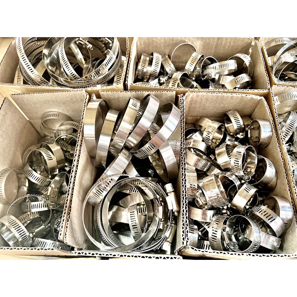 Đai siết kẹp ống inox 13 16 20 22 25 27 32 38 44 51 57 64 70 76 83 89 101 MM