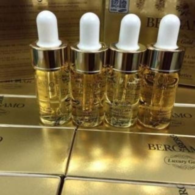 Set 20 chai serum Bergamo Luxury Gold