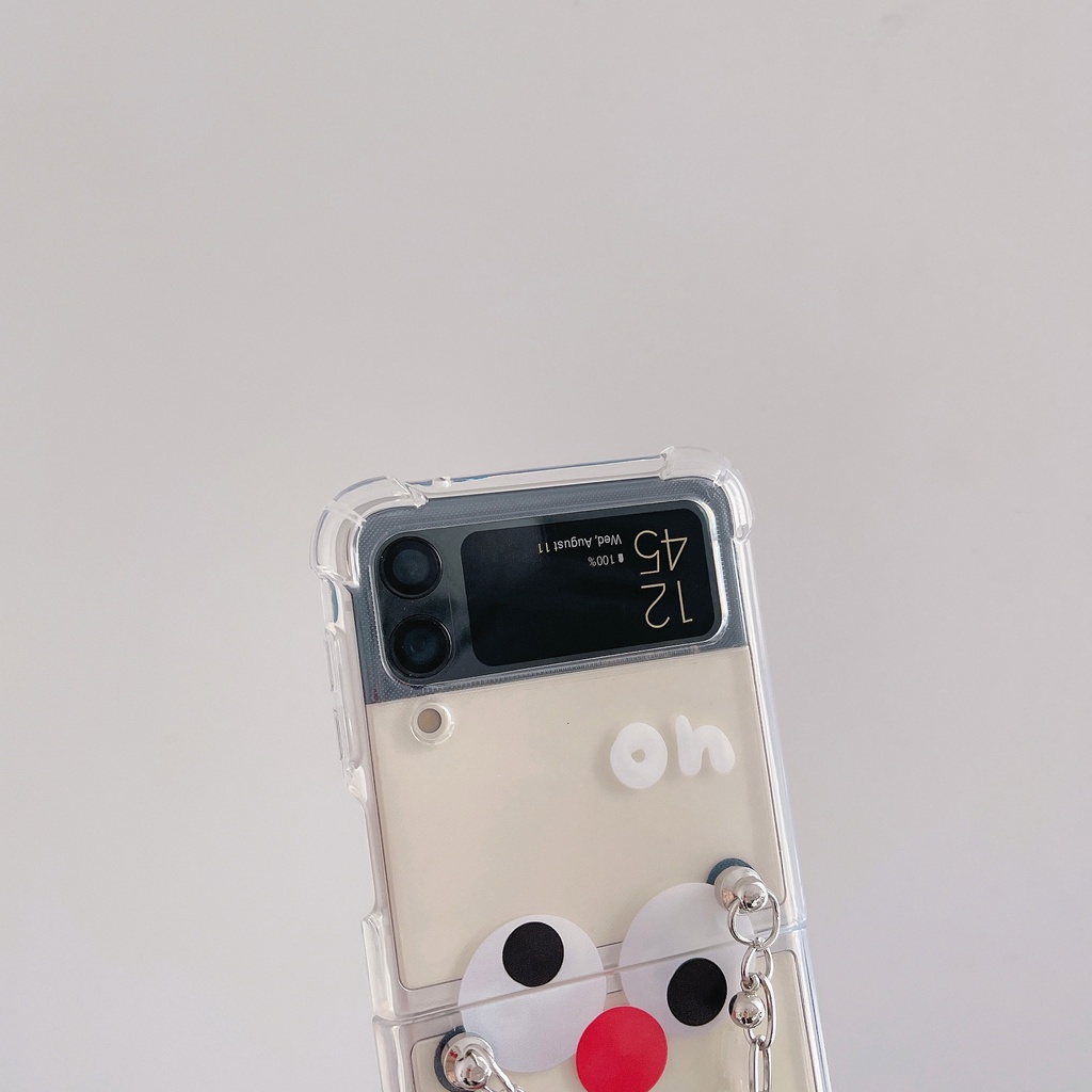 Ốp Điện Thoại TPU Dẻo Họa Tiết Hoạt Hình Biểu Cảm Vui Nhộn Chống Sốc Cho Samsung z Flip 3 5G Galaxy z Flip 3