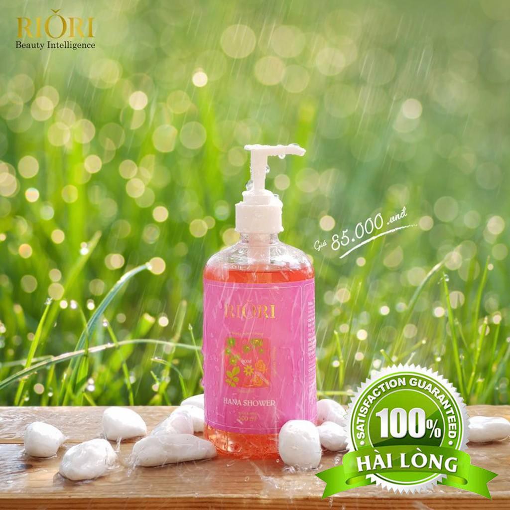 Sữa Tắm Nước Hoa Hương Hoa Hồng Riori Hana Shower Gel Rose