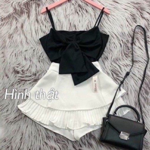 [Mã FASHIONGREEN44 giảm 10K đơn 50K] Chân Váy Tầng Xếp Ly Trong Có Quần - C&B | BigBuy360 - bigbuy360.vn