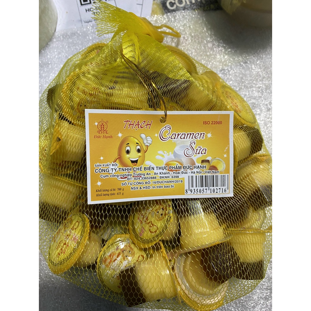 Thạch caramen sữa đức hạnh túi 700g