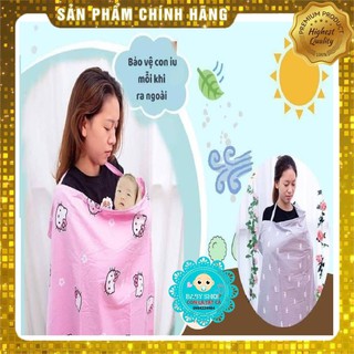 Khăn Choàng Cao Cấp Cho Bé - Loại 2 Lớp - Cotton Hàn Thoáng Mát, Dễ Sử Dụng - Shop Con Là Tất Cả