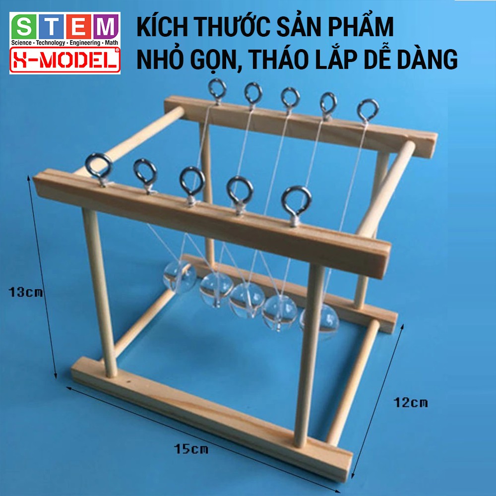 Đồ chơi sáng tạo STEM mô hình con lắc newton gỗ ST95 XMODEL cho bé Đồ chơi trẻ em DIY |Giáo dục STEM, STEAM