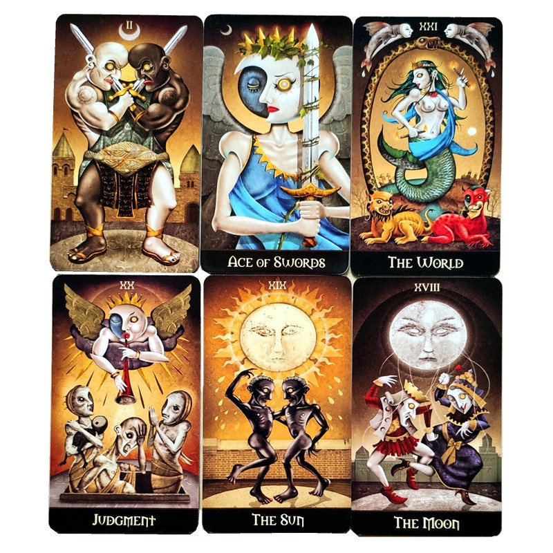 Bộ Bài Deviant Moon Tarot M18 Borderless Edition Cao Cấp Bản Đẹp