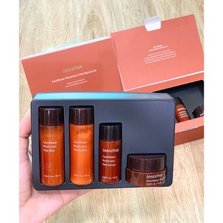 Set dưỡng nấm làm chậm lão hóa mini 4 món INNISFREE 𝐂𝐀𝐔𝐋𝐈𝐅𝐋𝐎𝐖𝐄𝐑 𝐌𝐔𝐒𝐇𝐑𝐎𝐎𝐌 𝐕𝐈𝐓𝐀𝐋 𝐒𝐏𝐄𝐂𝐈𝐀𝐋 𝐊𝐈𝐓