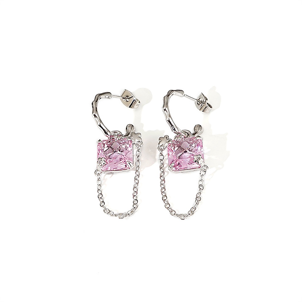 Bông Tai Mạ Vàng 14K Đính Đá Zircon