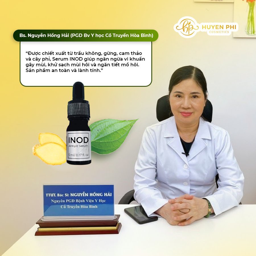 Serum khửi mùi hôi nách INOD Huyền Phi chính hãng - triệt hôi nách, hôi chân vĩnh viễn - ngaanh_shop