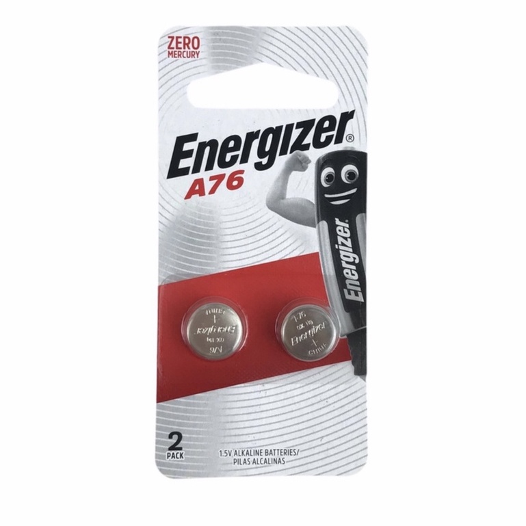 Vỉ 2 Viên Pin Cúc Áo Energizer A76 BP2 (LR44/1.5V)