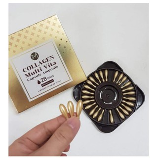 Tinh chất Collagen tươi Ammud – Multi Vita Ampoule Hàn Quốc 28v