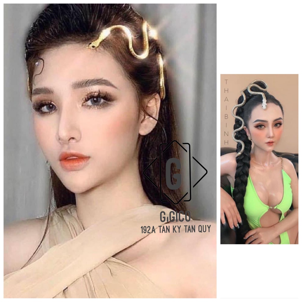 Phụ kiện tóc hình rắn thời trang