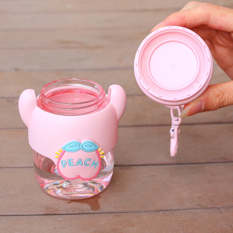 Bình Nước Nhựa Mini 150ML Họa Tiết Trái Cây Dễ Thương Cho Bé