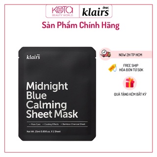 Mặt Nạ Làm Dịu Da Klairs Midnight Blue Calming Sheet Mask 25ml