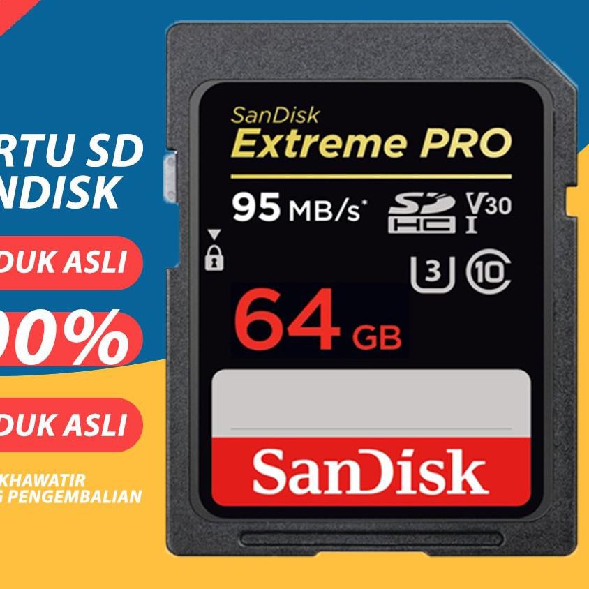 Thẻ Nhớ Sandisk Extreme Pro Sdhc 32gb 64gb 128gb 95mb / S U3 | BigBuy360 - bigbuy360.vn
