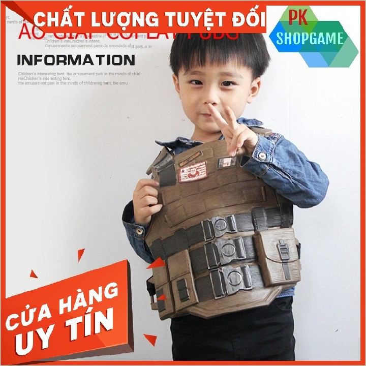 BỘ GIÁP PUBG, BỘ GIÁP COSPLAY PUBG TẶNG KÈM MÓC KHOÁ PHỤ KIỆN PUBG trị giá 50k