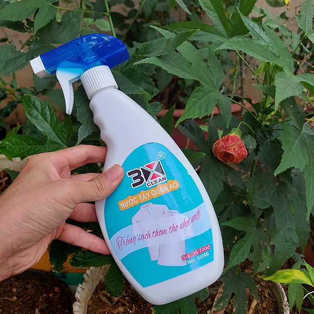 Nước Tẩy Trắng Quần Áo 3 Xclean 500ml, Chuyên Dùng Cho Áo TRắng , Hỗ Trợ Nhanh TRong Việc Giặt Giũ Áo Quần