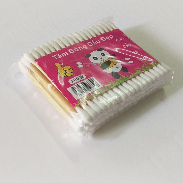 Gói tăm bông gỗ dài 7Cm - 100 Que