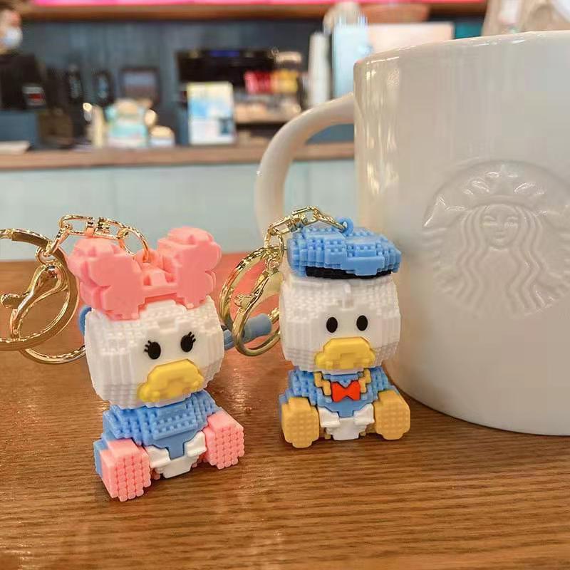 Móc khóa lego vịt xanh hồng siêu dễ thương - thích hợp làm quà tặng bạn bè KH32