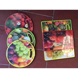Thớt nhựa hình hoa quả