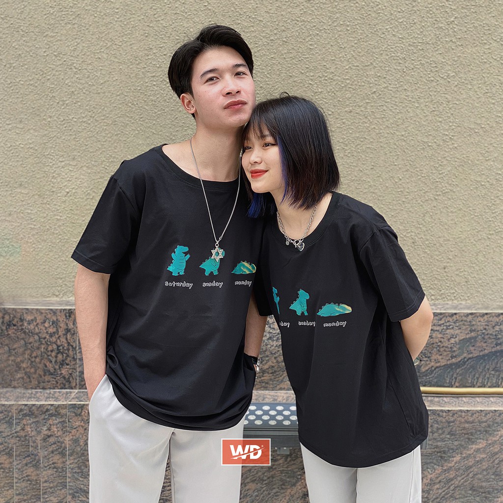 [HÌNH THẬT 100%]Áo thun, áo phông cặp đôi wisdom cao cấp Wado chất liệu 100% cotton dày, dáng unisex