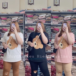 Bigsize - ❤️🔱 set gấu thêu quần dài 🔱❤️