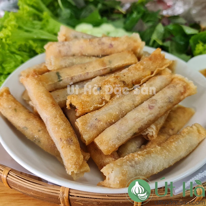 Ram Bắp Quảng Ngãi Cuốn Sẵn Hộp 500gr Ram Nhà Làm Giòn Ngon Chuẩn Vị Quê - Út Hà Đặc Sản