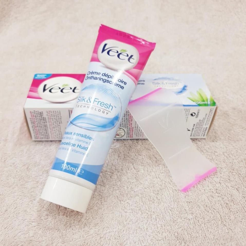 Kem Tẩy Lông Veet Pháp 100ml ⚡️𝐅𝐑𝐄𝐄 𝐒𝐇𝐈𝐏⚡️ Kem Tẩy Lông Chuẩn Chính Hãng