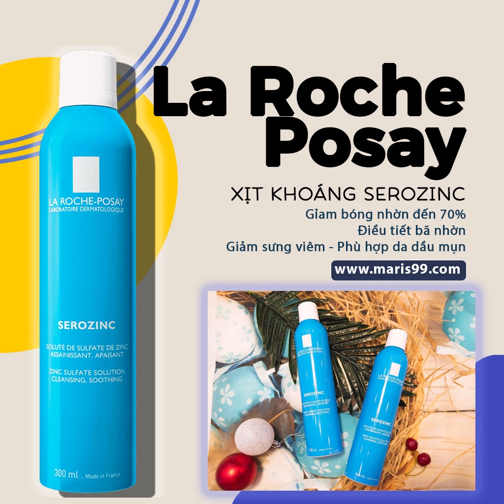 Xịt khoáng da dầu mụn La Roche Posay SEROZINC ( 300mL )