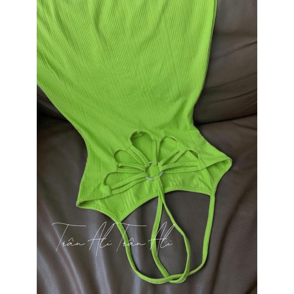 Đầm Thun Hai Dây Hở Lưng Khoen Khoét Hình Bông Hoa Sexy - Dáng Dài Maxi - Form Xòe Nữ Tính Xinh Xắn - Chất Thun Gân