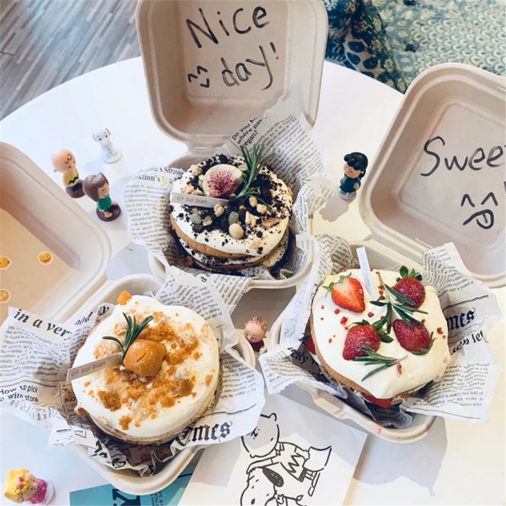 Giấy nướng bánh chống dầu mỡ 18x18cm sử dụng tiện lợi