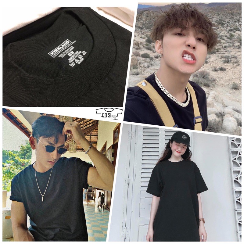 Áo phông UNISEX KIRKLAND 🌹 FREESHIP 🌹Áo thun trơn Kirkland - Trắng, Đen, Xanh, Đỏ, Rêu, Xám - Màu: