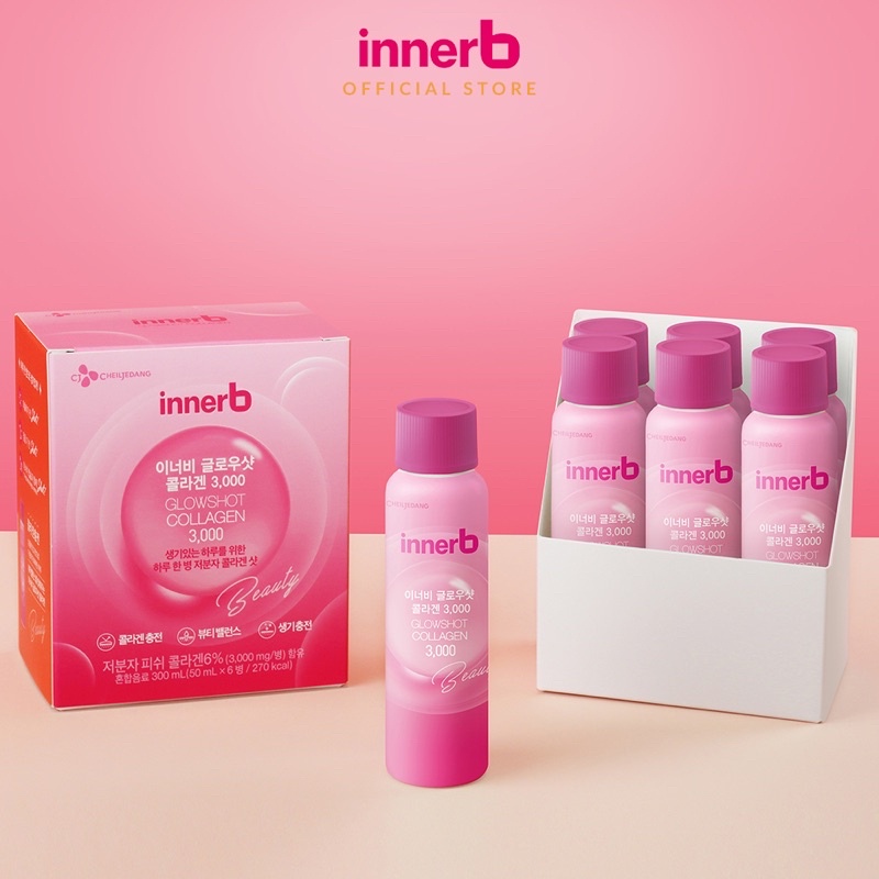 Nước uống Bổ Sung Collagen Innerb Collagen Glowshot 6 Chai