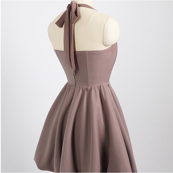 Đầm Ngắn Cổ Yếm Thời Trang Mùa Hè Gợi Cảm Cho Nữ