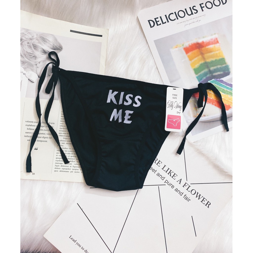 [có bán lẻ]- set 3 - 5quần chip cotton cột dây (ảnh thật ) - kelly wang