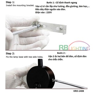 ĐÈN ĐỌC SÁCH GẮN TƯỜNG RB LIGHTING
