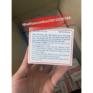 CỐM LỢI SỮA MUMMILK CHO PHỤ NỮ SAU SINH (20 gói)