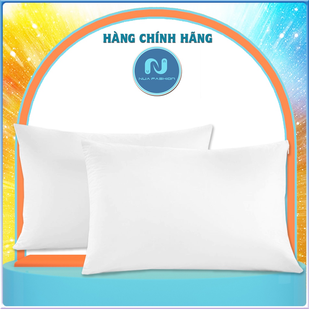 Ruột gối nằm poly cotton NUA Fashion Bedding lõi bông gòn cao cấp kháng khuẩn kích thước 50x70cm