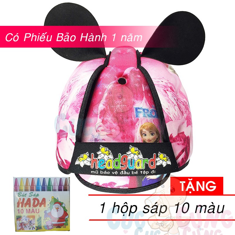 Nón mũ bảo hiểm cho bé Headguard  Tặng 1 hộp sáp 10 màu