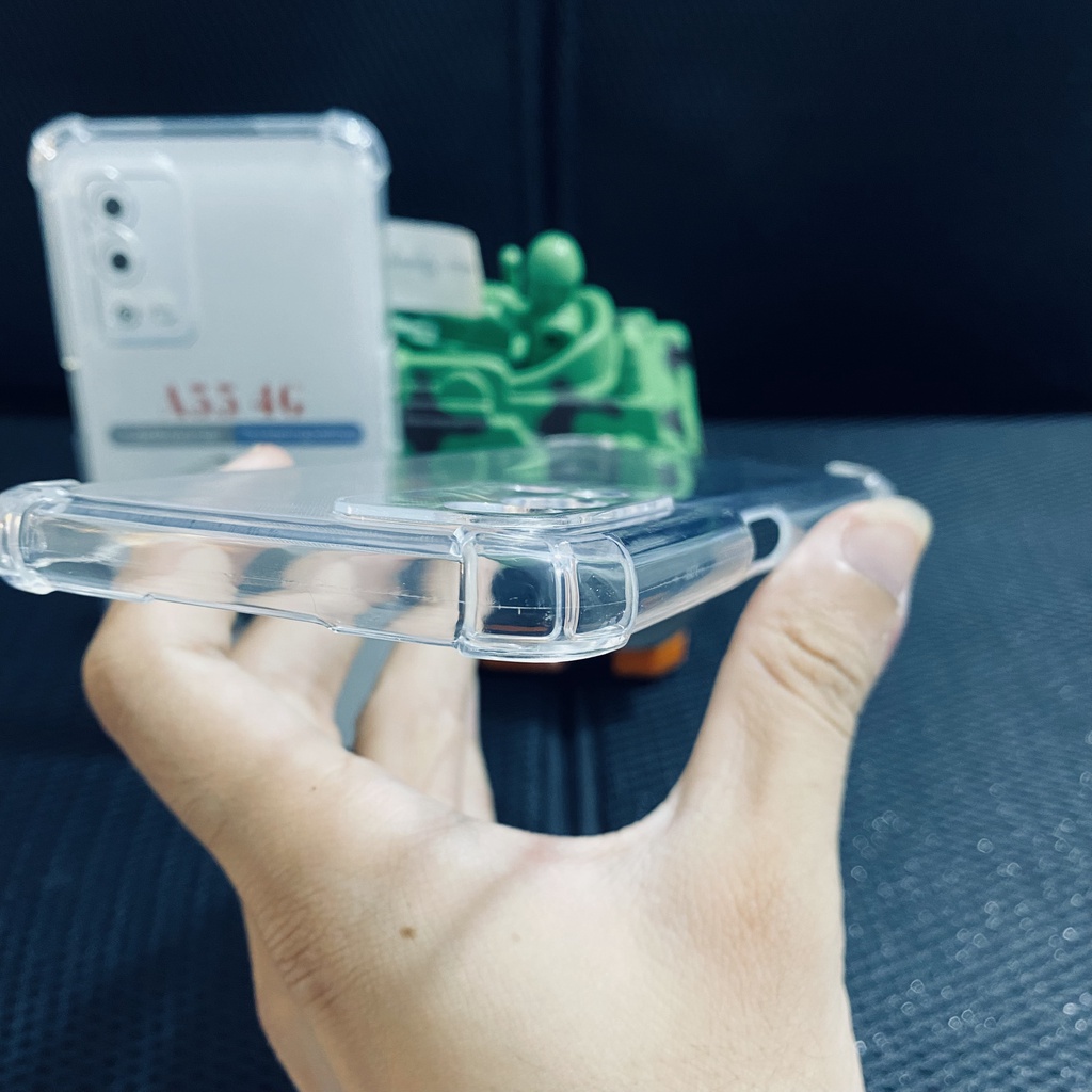 Ốp lưng chống sốc OPPO A55 4G dẻo trong suốt cao cấp bo 4 góc chống va đập bảo vệ camera