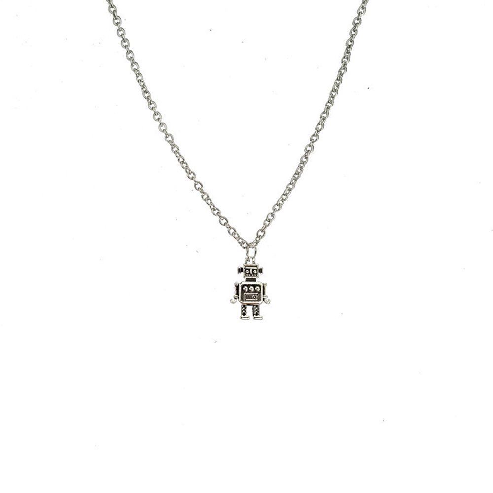 ANEMONE Vòng cổ Mặt Robot Phong Cách Hip Hop Đường Phố Hàn Quốc Cá Tính Dành Cho Nam Nữ