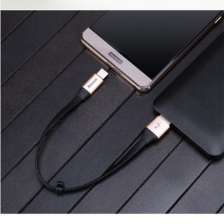 Cáp Baseus type C 23cm siêu ngắn,siêu bền - Chính hãng