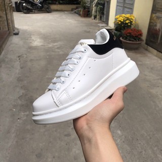 Giày MC Queen gót nỉ độn đế, giày alexander mcqueen