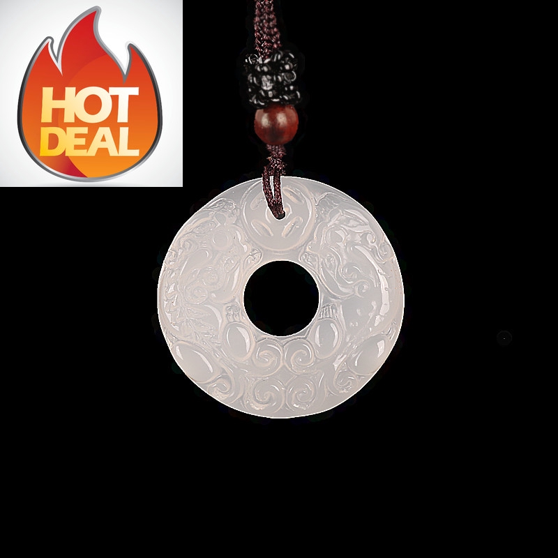 Mặt vòng cổ ngọc bích tinh khiết | BigBuy360 - bigbuy360.vn